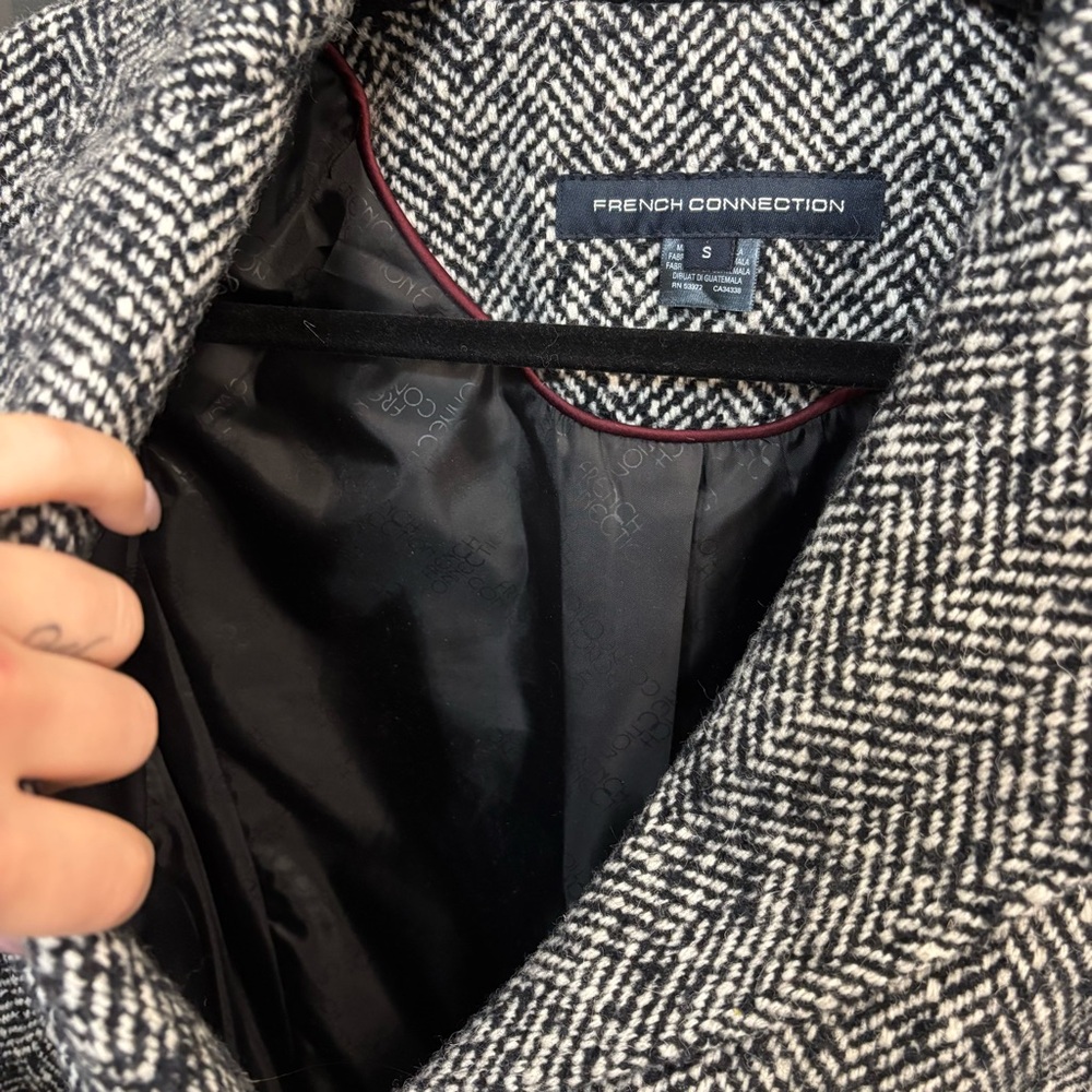 French Connection Chantelle Herringbone Coat - Picture 8 of 11